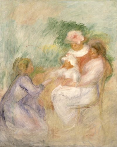 Frau und Kind, ca. 1896 von Pierre Auguste Renoir